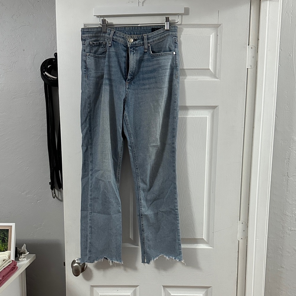 rag & bone Light Blue Flare Jeans